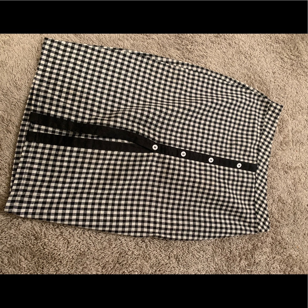 Checker pencil skirt